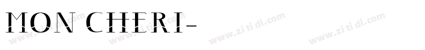 MON CHERI字体转换